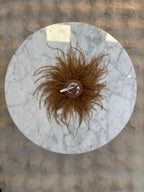 Broche Plumes Camel