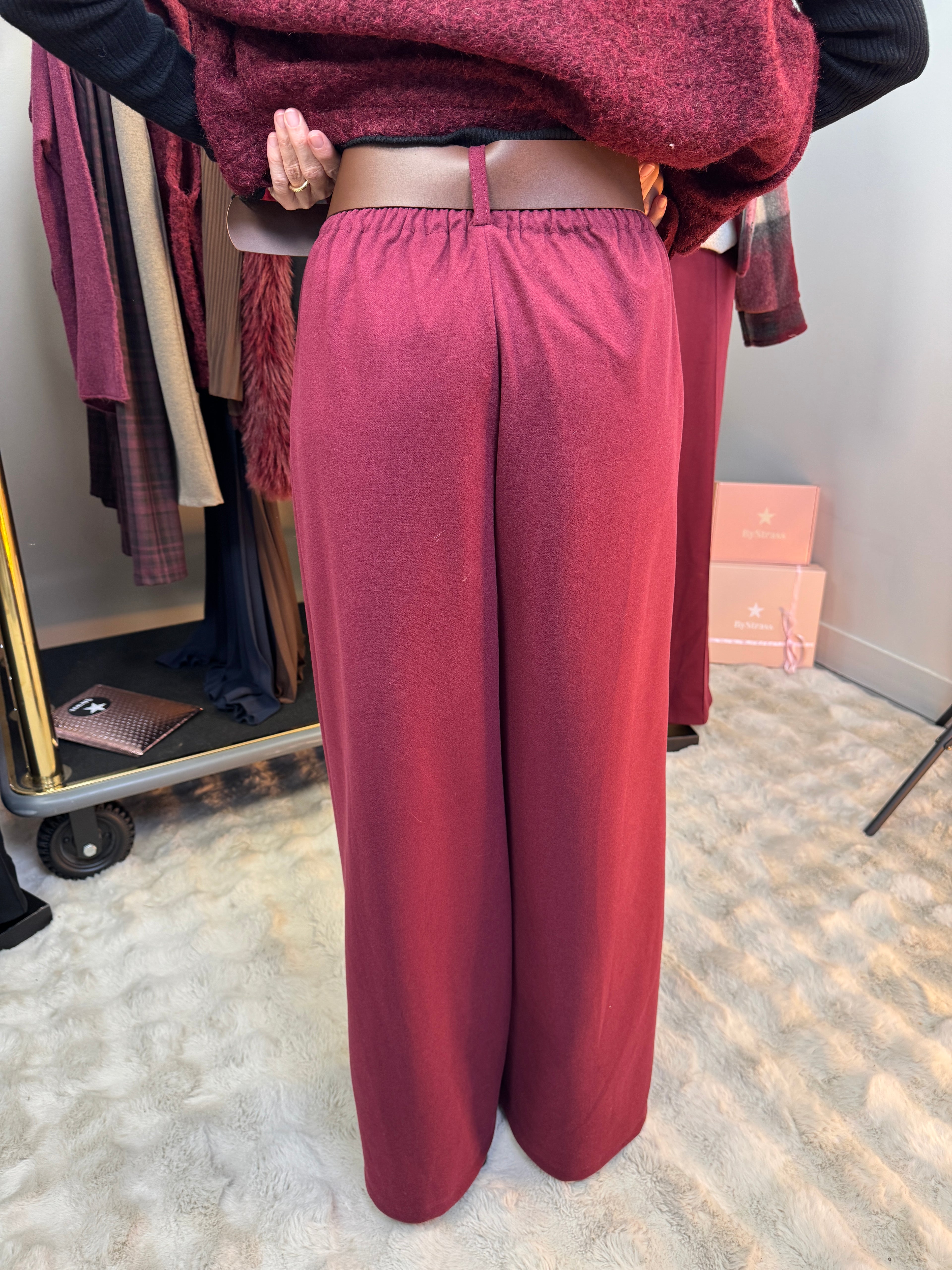 Pantalon Darling Bordeaux