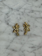 Boucles D’oreilles Floral Strass