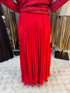 Jupe Plissée Rouge