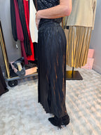 Jupe Plissée Scintillante noire