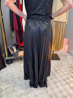 Jupe Plissée Scintillante noire