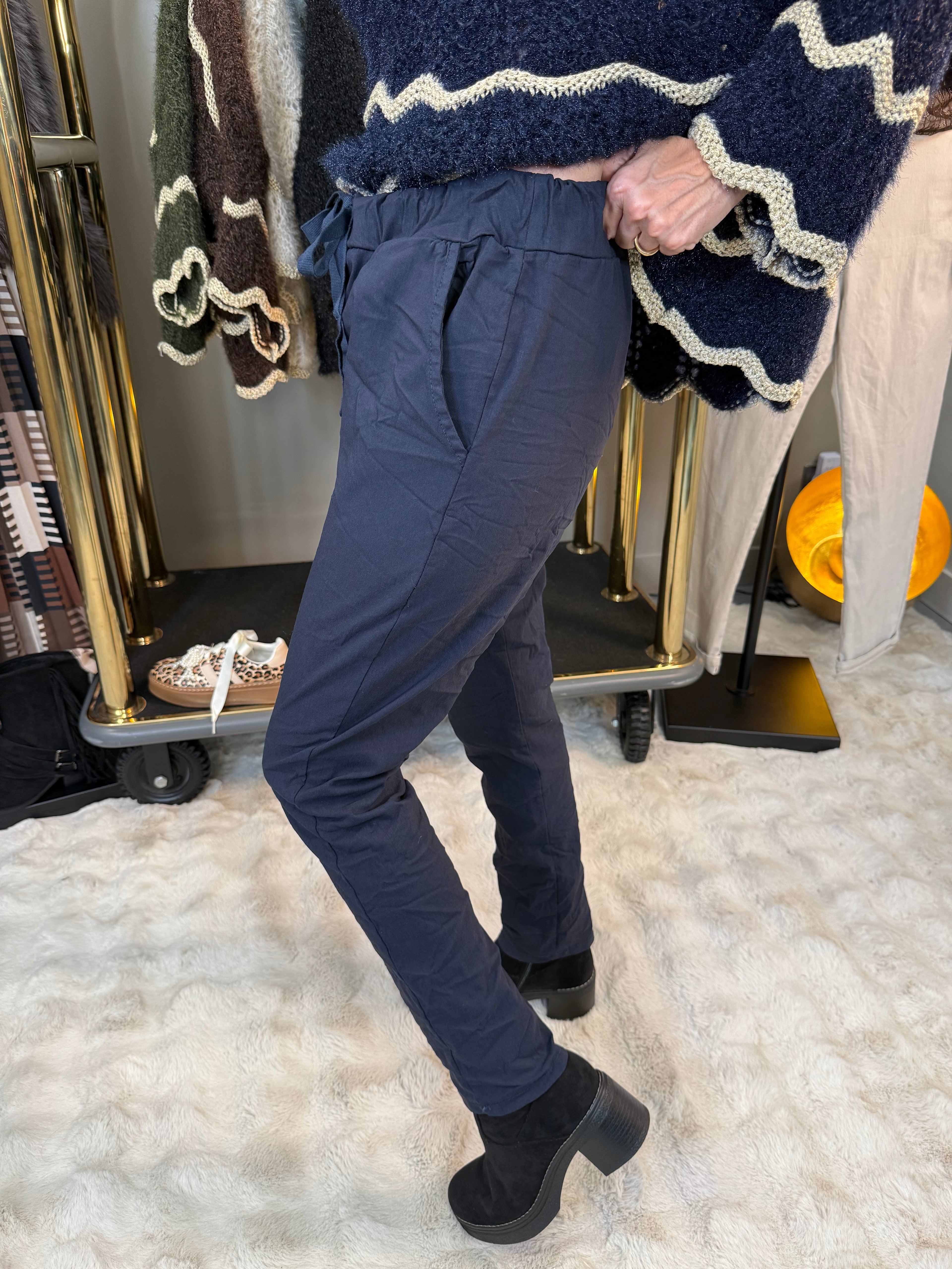 Pantalon Bella 1 Bleu Marine