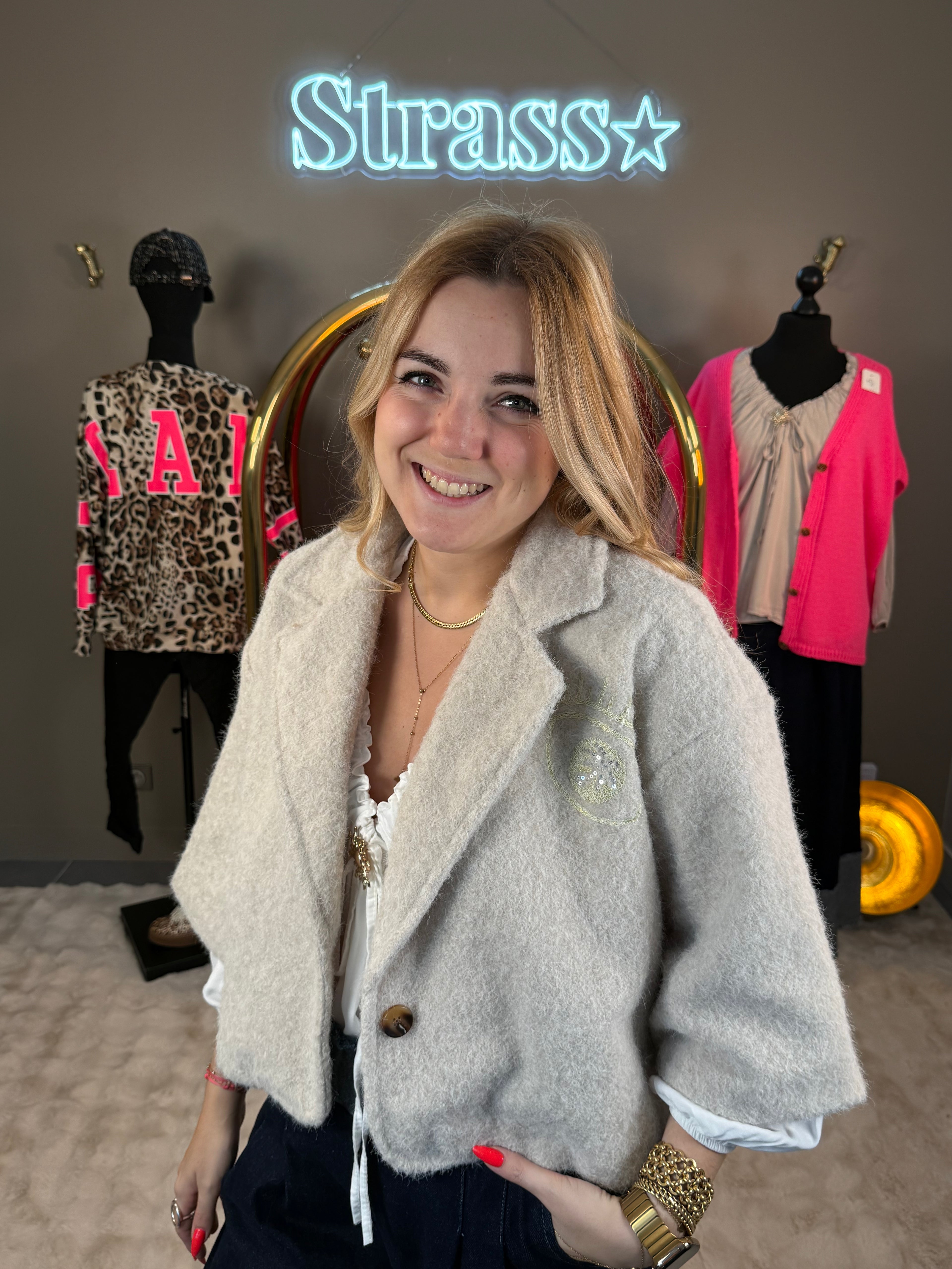 Veste Bel Oeil Écrue