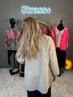 Manteau Laine Rase Beige