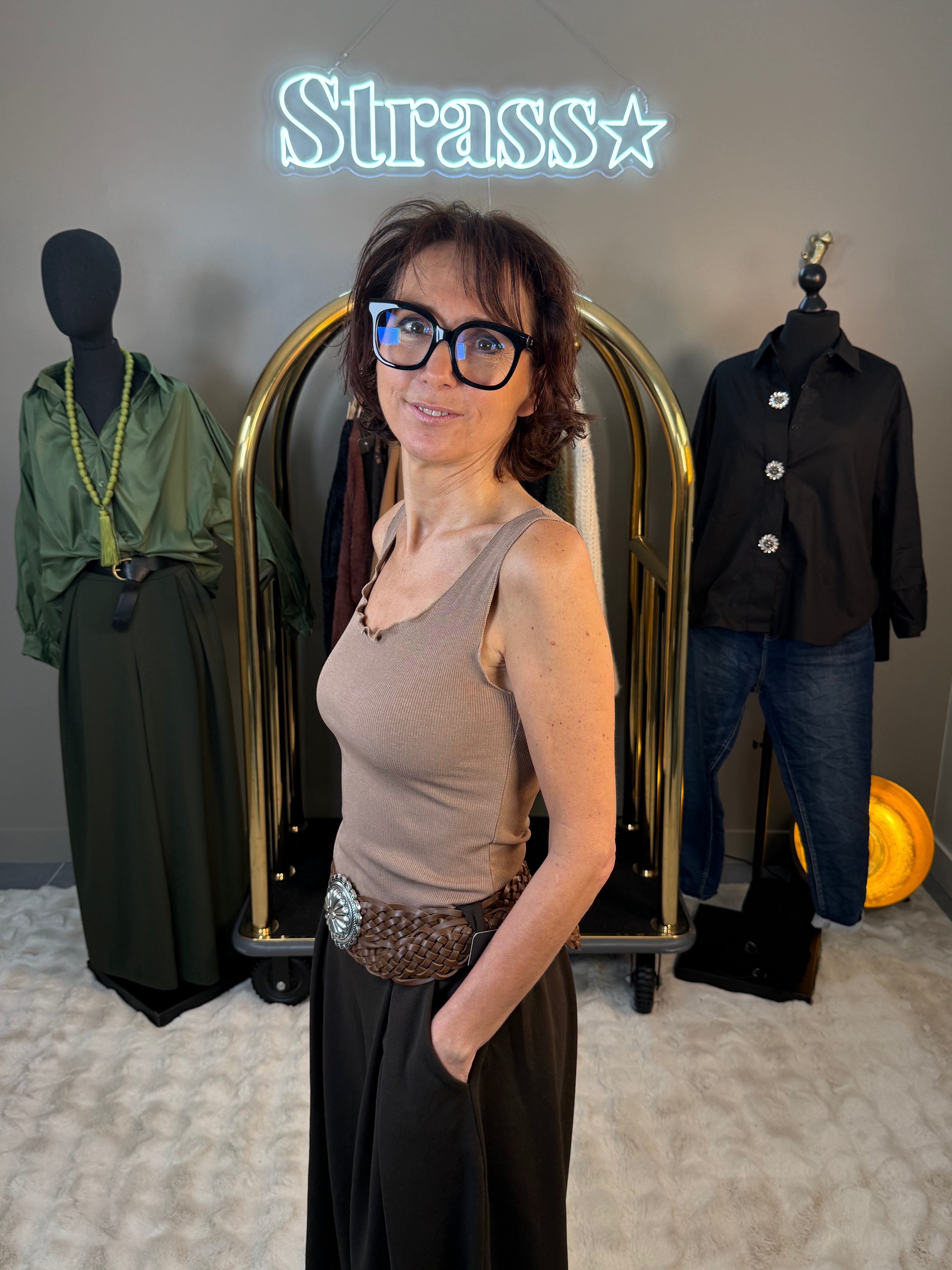 Débardeur Tip Top Marron glacé