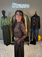 (PRÉ COMMANDE) Haut dentelle Choco