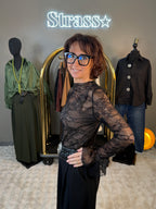 (PRÉ COMMANDE) Haut dentelle Noir