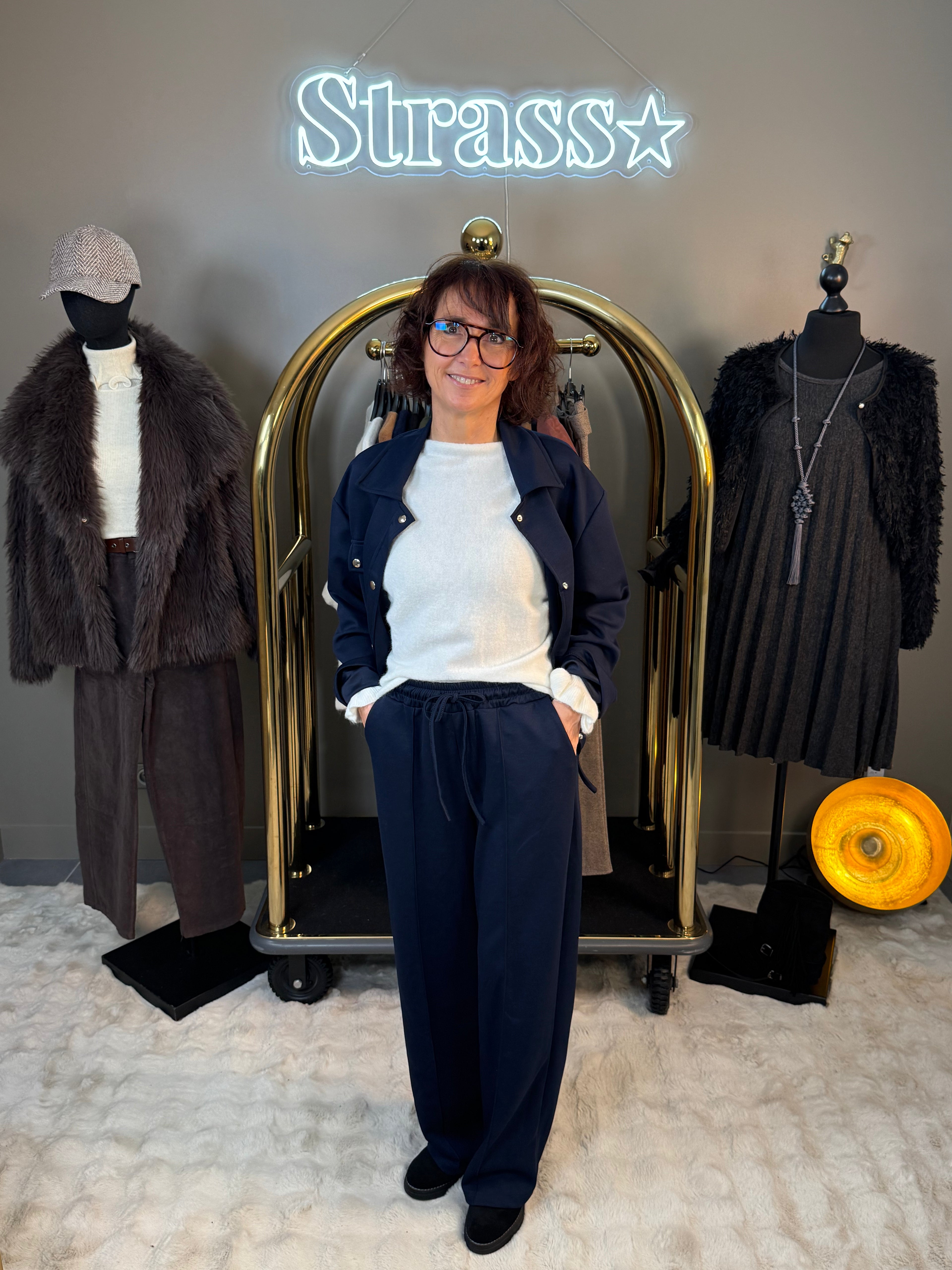 Pantalon Vicky Bleu Marine