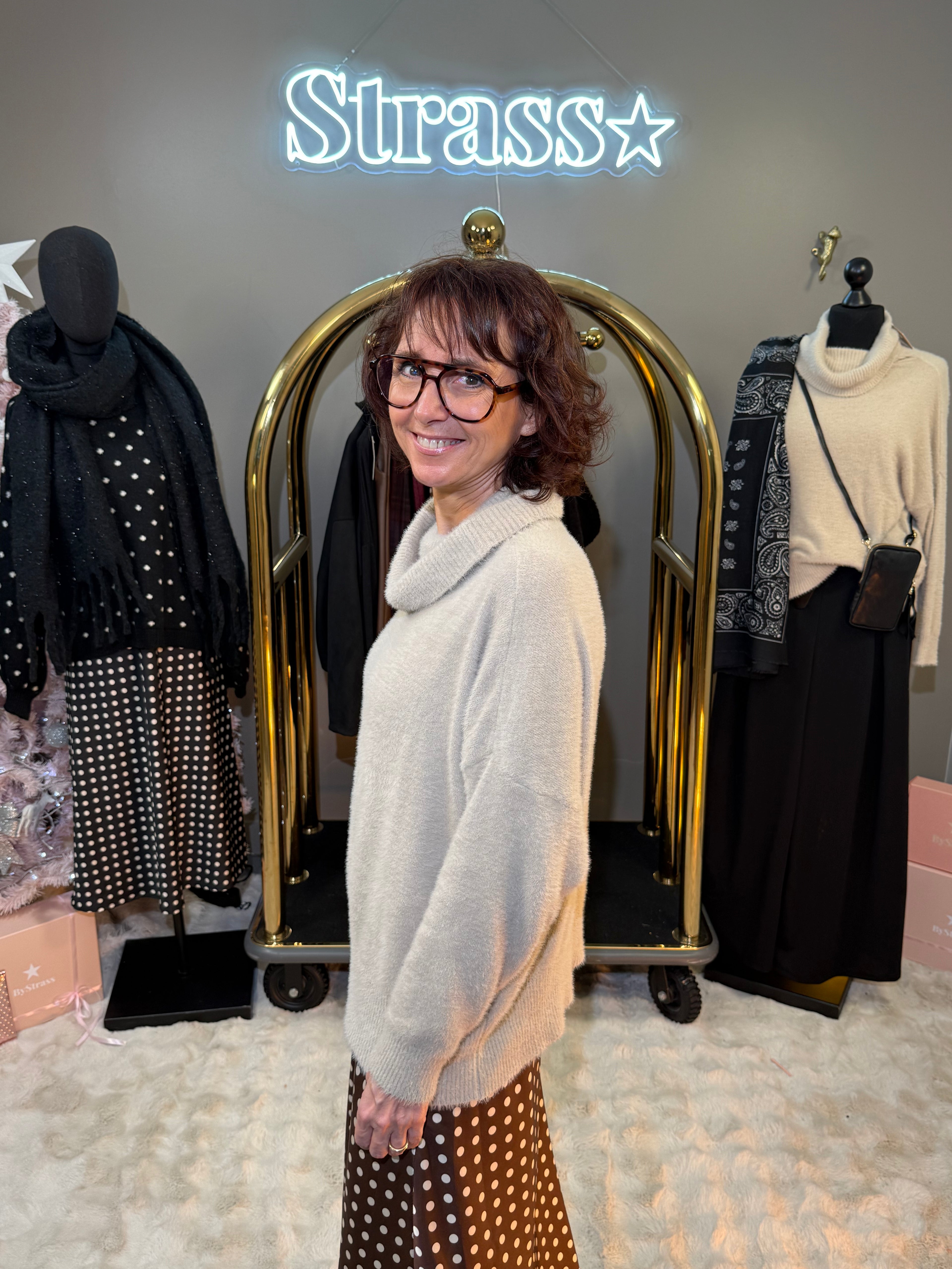 Pull Bénitier Tout Doux Beige