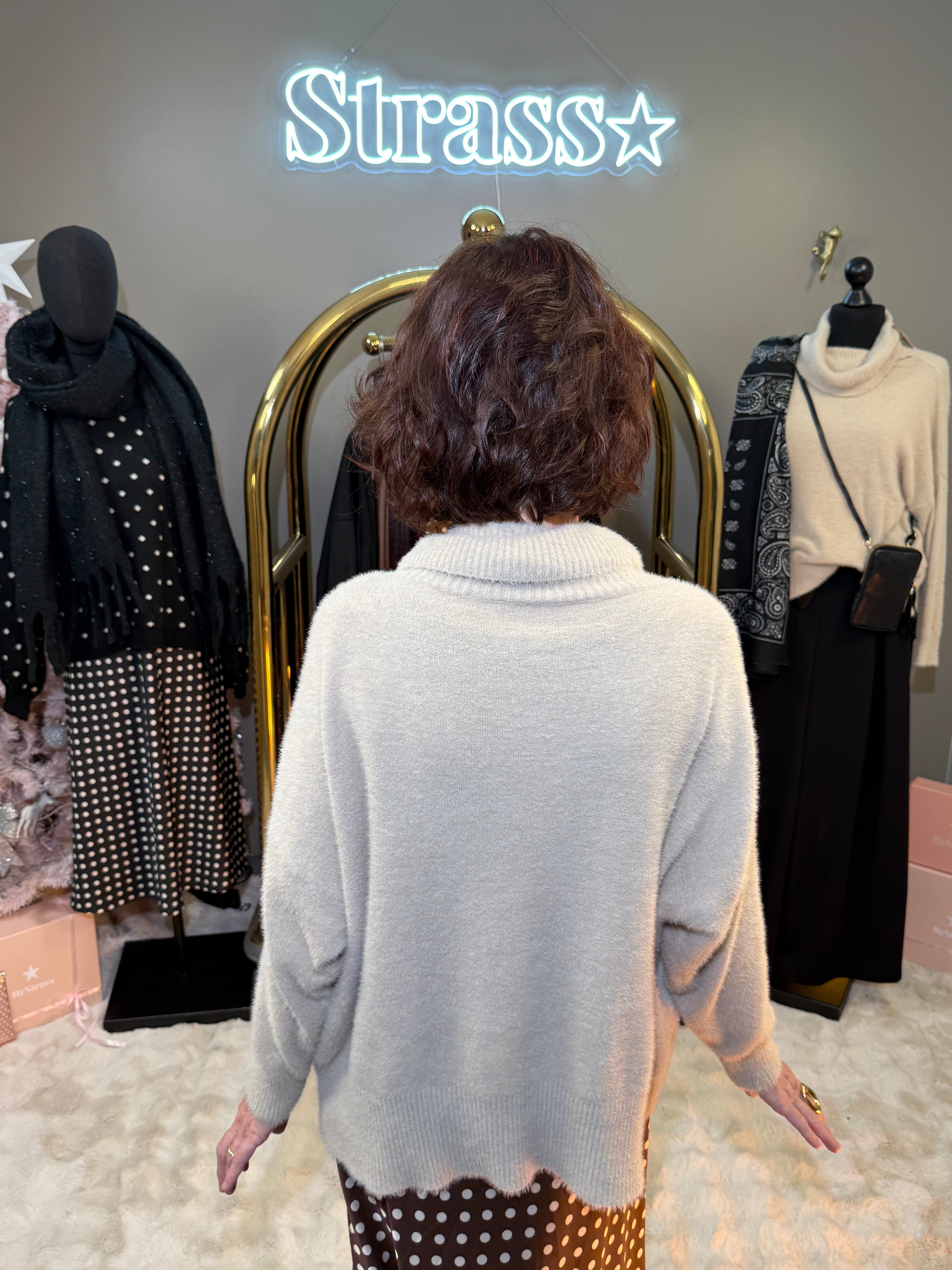 Pull Bénitier Tout Doux Beige