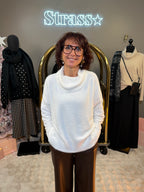 Pull Bénitier Tout Doux Blanc