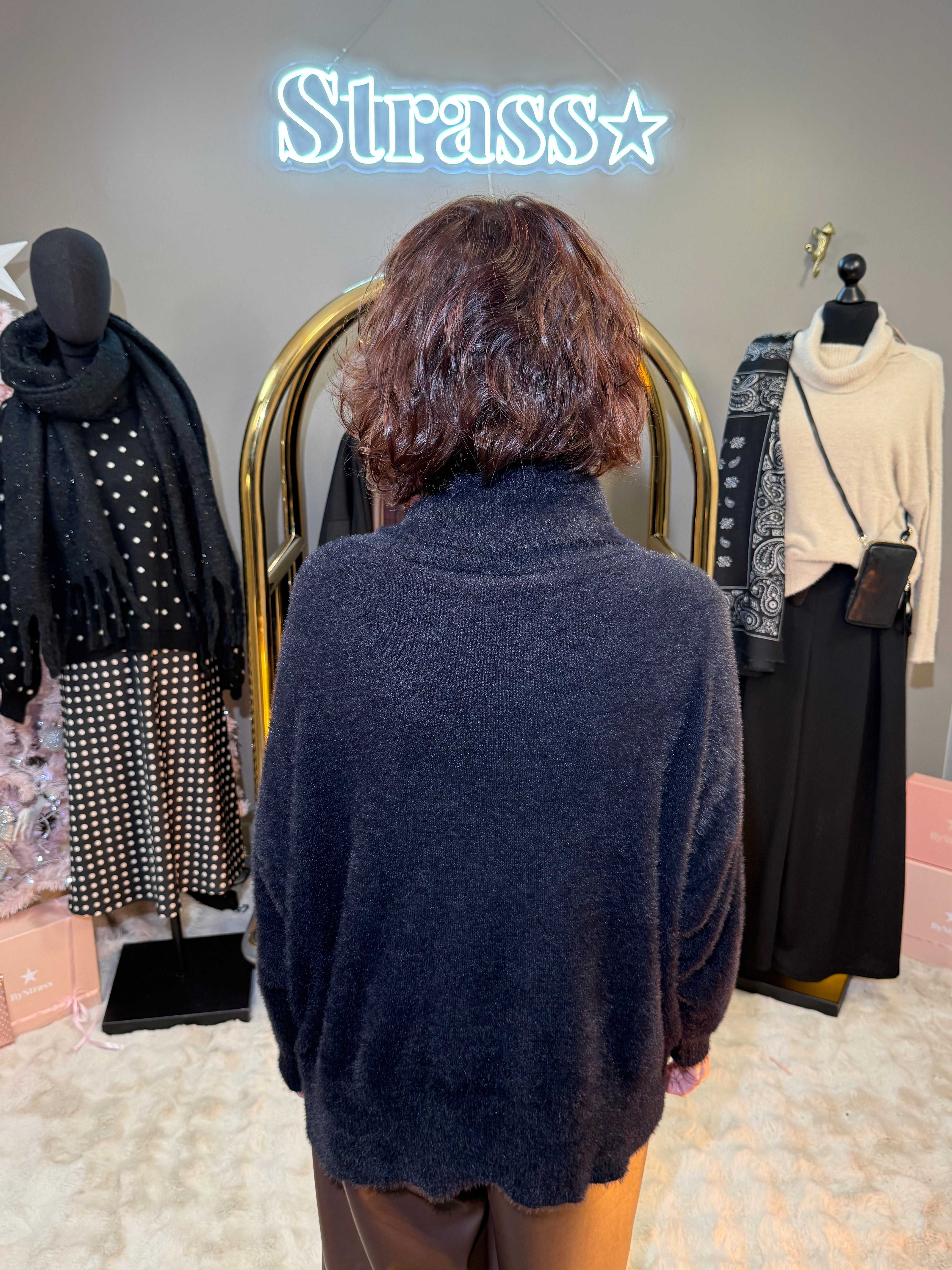 Pull Bénitier Tout Doux Noir