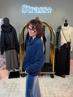 Pull Bénitier Tout Doux Bleu Marine