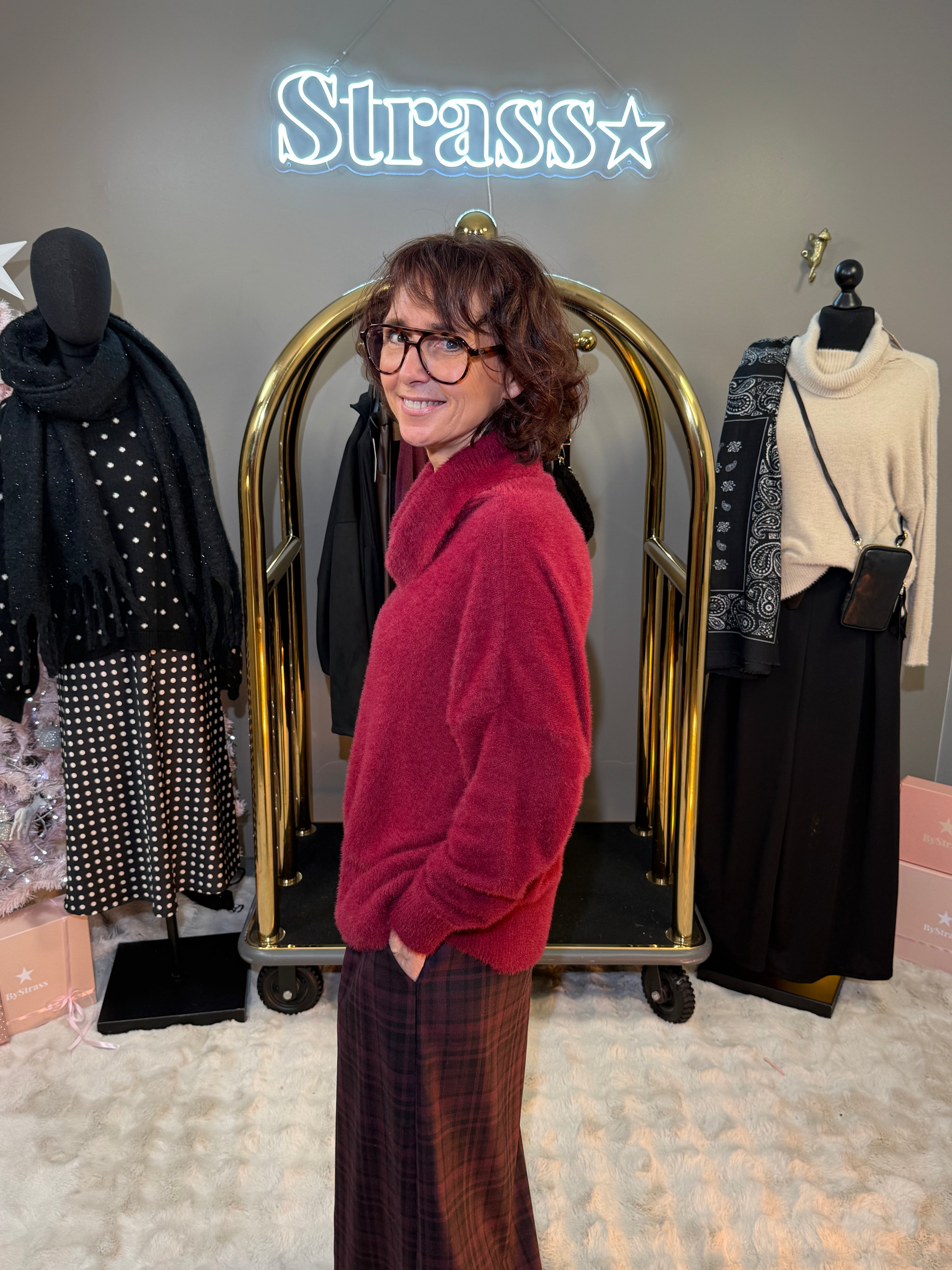 Pull Bénitier Tout Doux Cerise