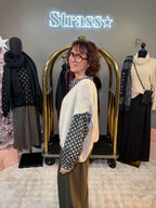 Pull Sans Manche Beige