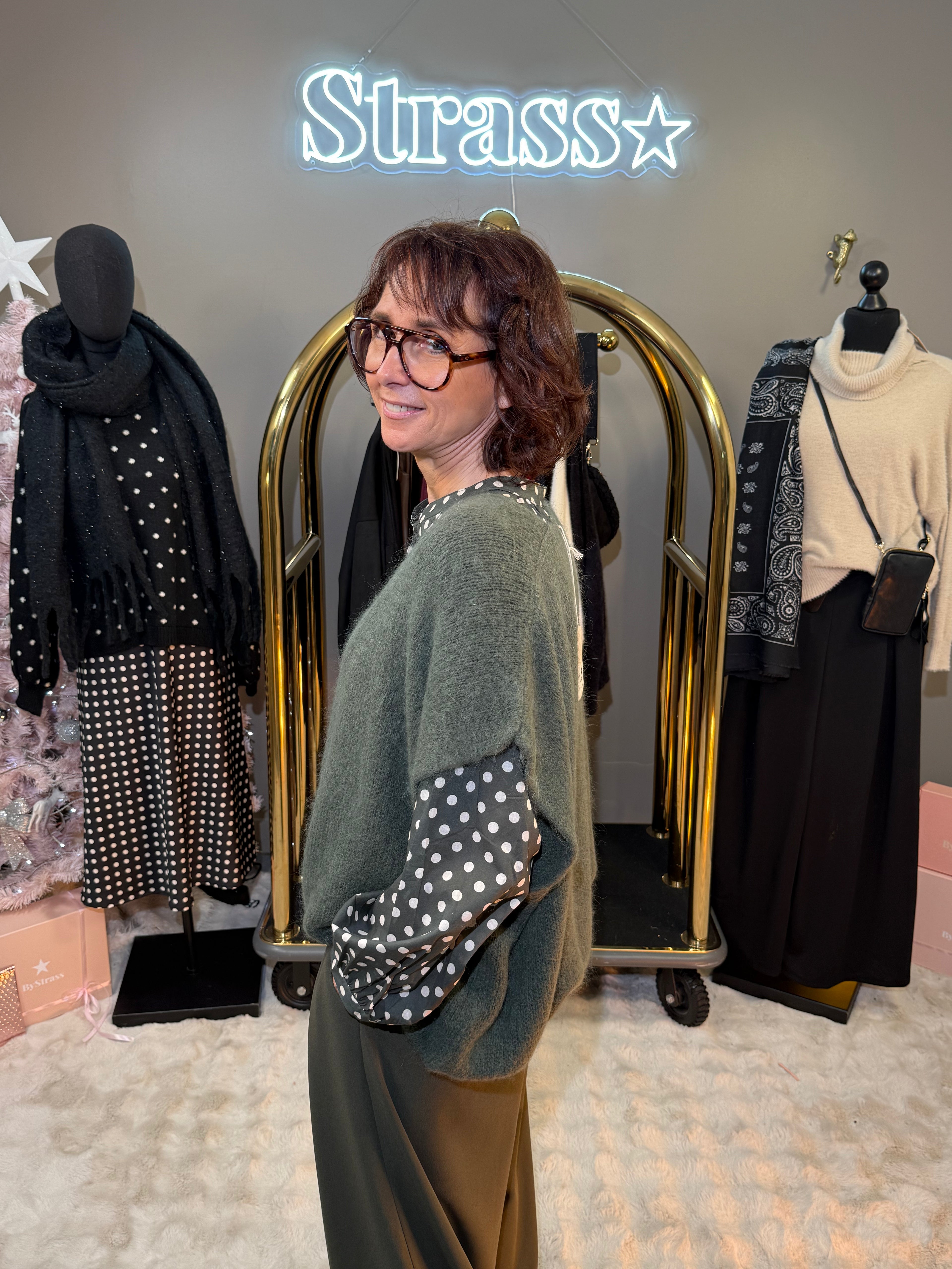 Pull Sans Manche Kaki