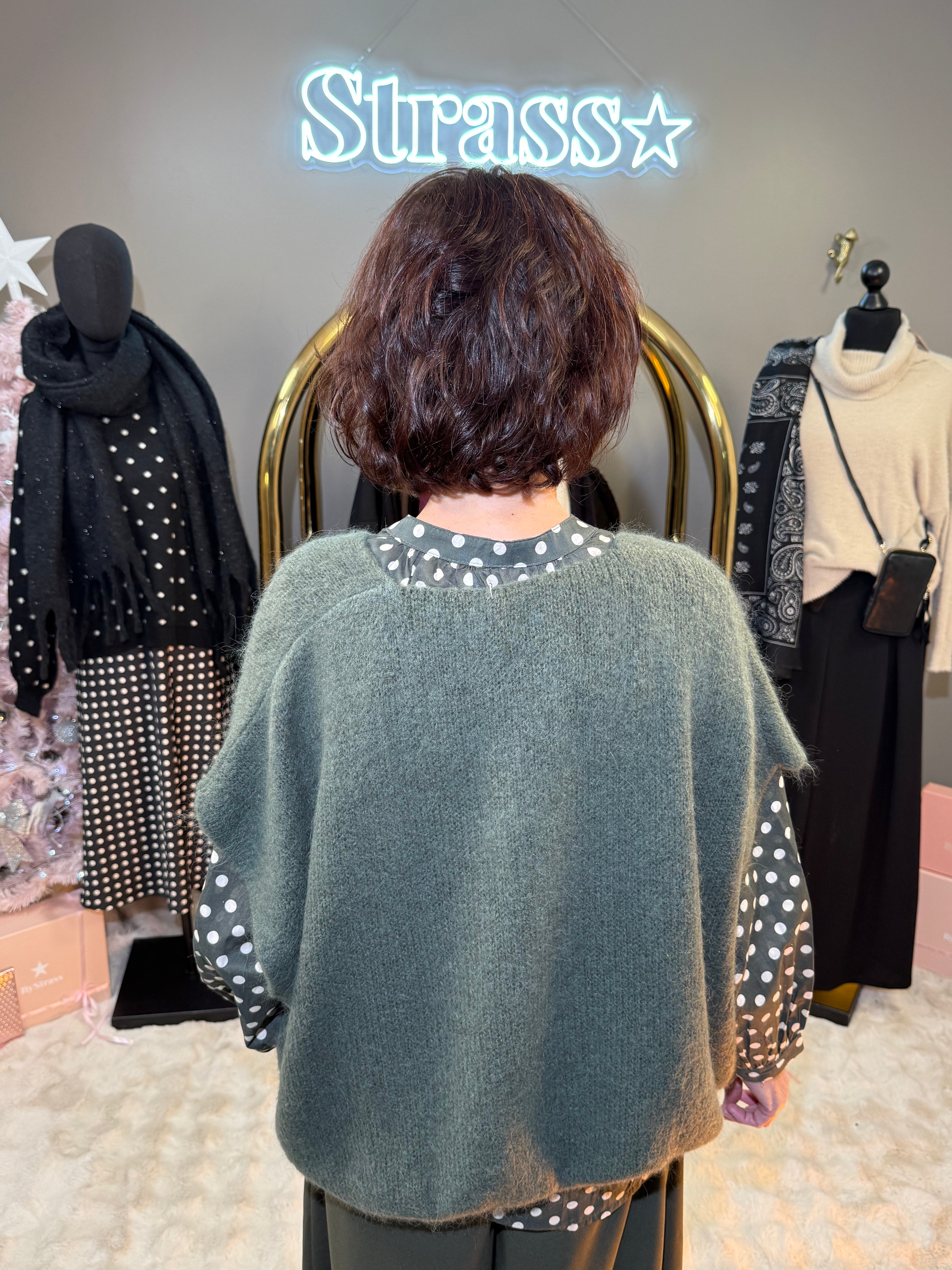 Pull Sans Manche Kaki