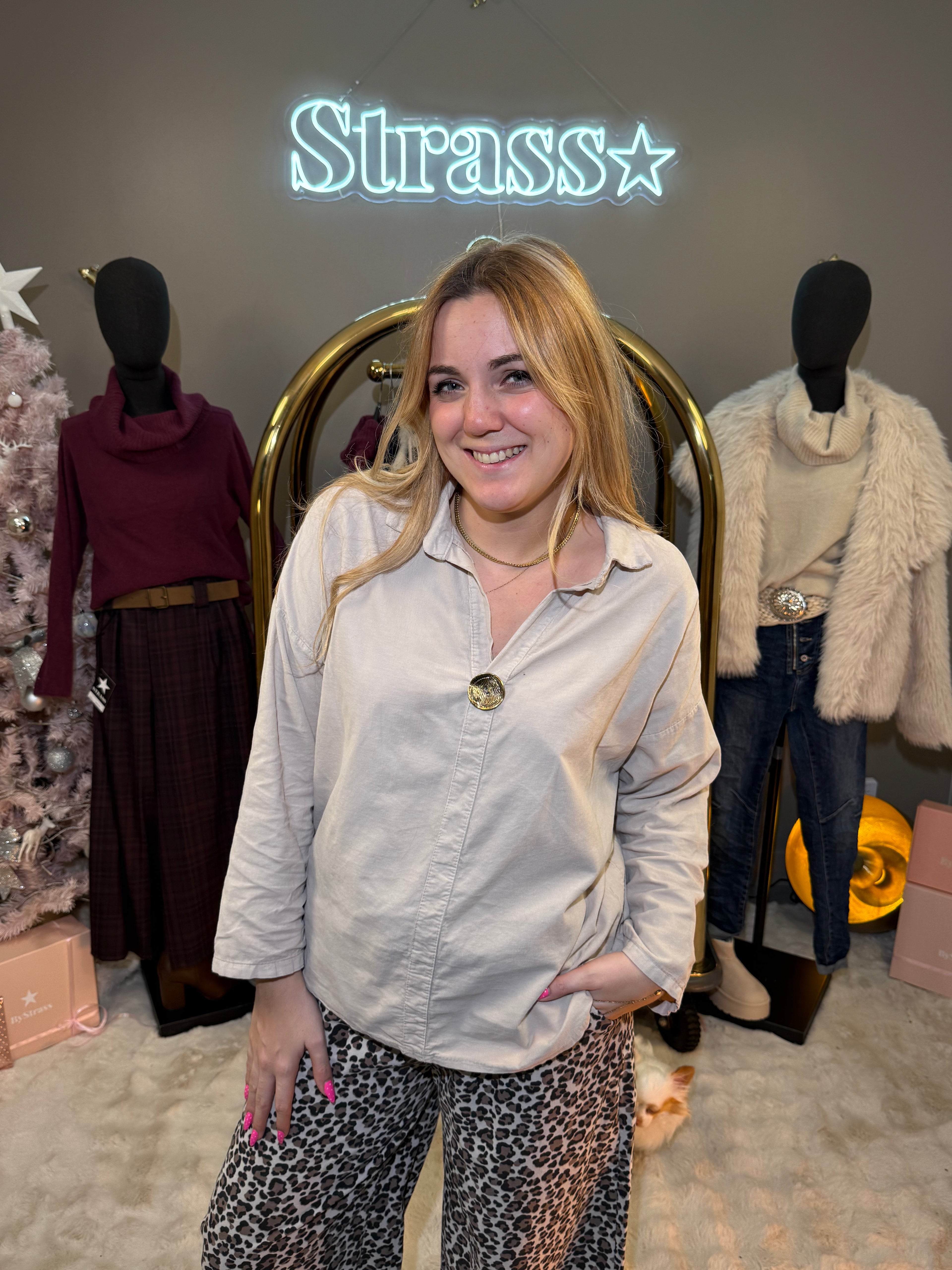 Vareuse Velours Beige