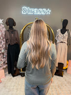 Pull + Echarpe Leo Kaki