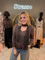 Pull + Echarpe Leo Choco